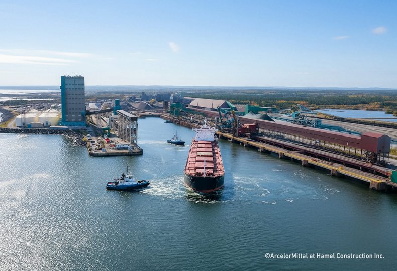 Voir le projet Réhabilitation des quais d’ArcelorMittal à Port-Cartier   