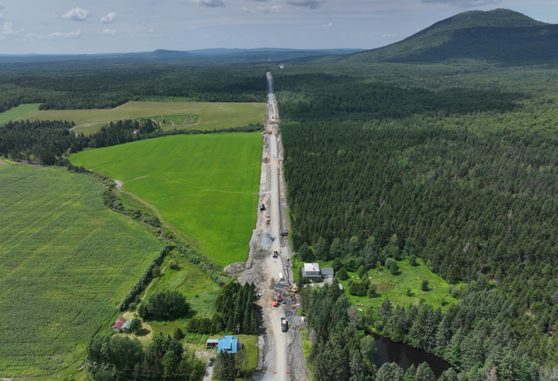 Voir le projet Route 257 : reconstruction du lien vers le Mont-Ham